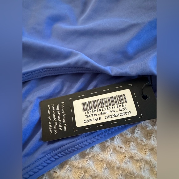 NEW Cuup The Tap Swim Bikini Bottoms Iris Blue Size Full Coverage XXL (6) NWT - Picture 5 of 6